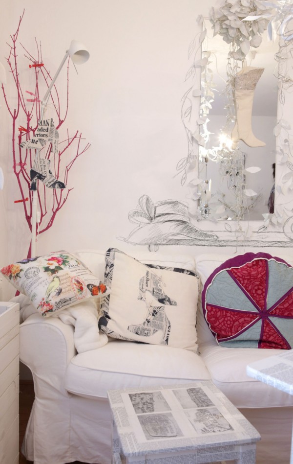 Zagreb, 04.12.2013 - Bozicna dekoracije Marije Skelin u malom stanu