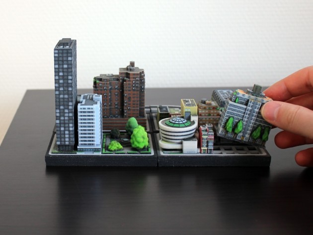 3D printetd city Ittyblox01