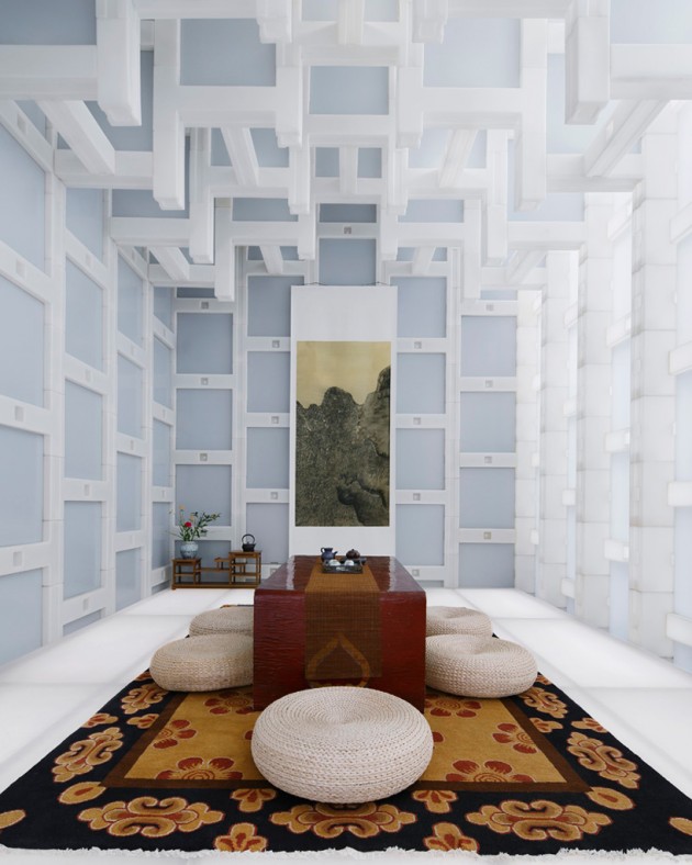 Čajdžinica od plastičnih blokova 02