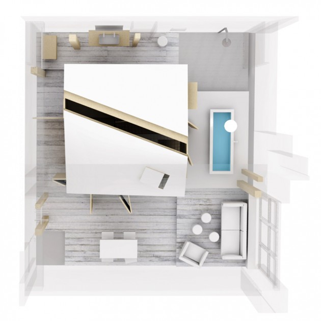 Hotelska soba sa saunom 01