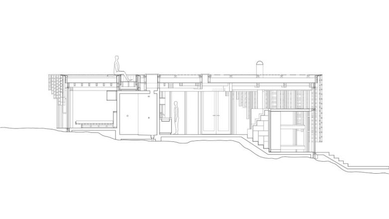 Podužni presek kuće