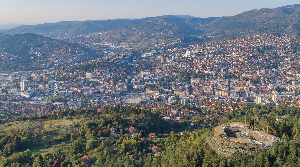 Roof Gardens Stanovanje s pogledom na celo Sarajevo
