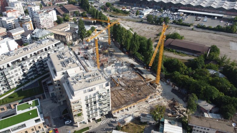 Druga faza izgradnje kompleksa Novi Dorćol; Foto: Teodor Jovanović za Gradnja.rs