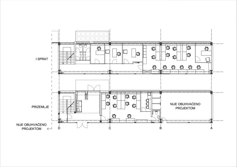 Osnove prizemlja i prvog sprata