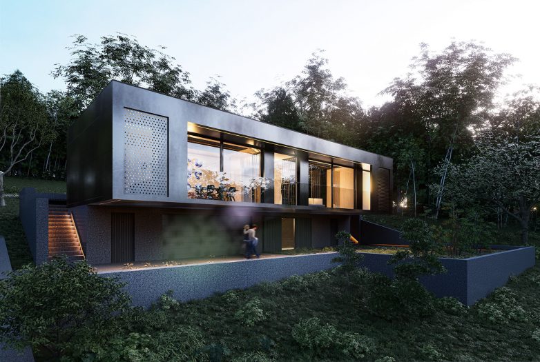 Kuća Bushido u Vogošći projektovana je 2021. godine; Rendering: Fo4a Architecture