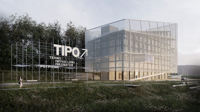 Tehno-inovacijski inkubator (TIPO) u mestu Potpićan u Istri; Vizuelizacija: Albatross