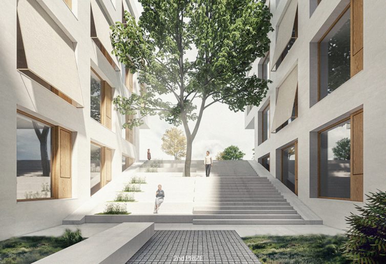 Drugonagrađeno rešenje; Izvor: architecturalcompetitions.me
