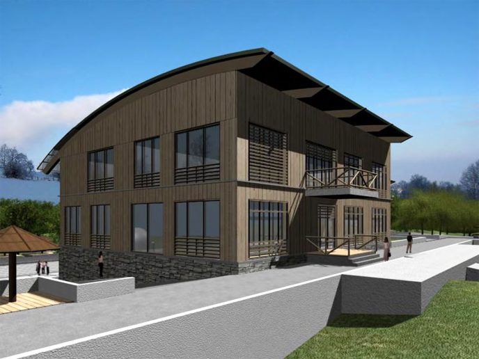 Projekat za budući istraživački dom na Rajcu, autorke dipl. arh. Jovane Milić Simović