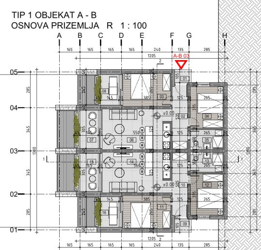 T1 Osnova prizemlja