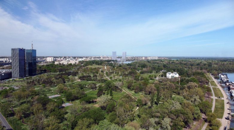 Vizura iz pravca Brankovog mosta; Izvor: Studijska analiza