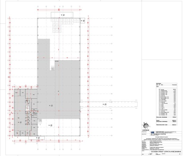 Osnova prvog sprata i mezanina