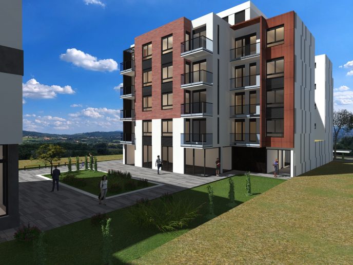 Planirani objekat u Vojvođanskoj 88; Vizuelizacija: City Invest