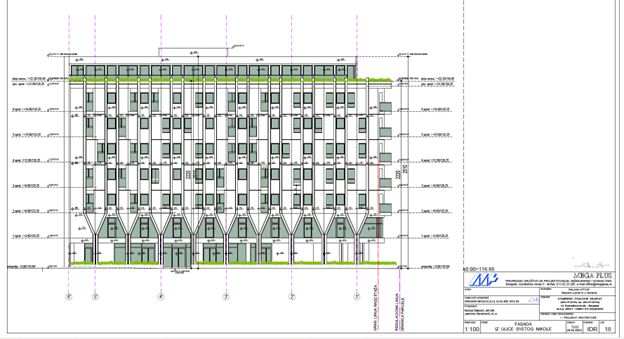 Fasada iz Ulice Svetog Nikole