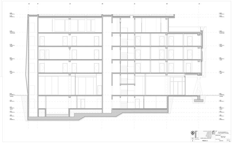 Hotel Royal Putnik – presek 2-2