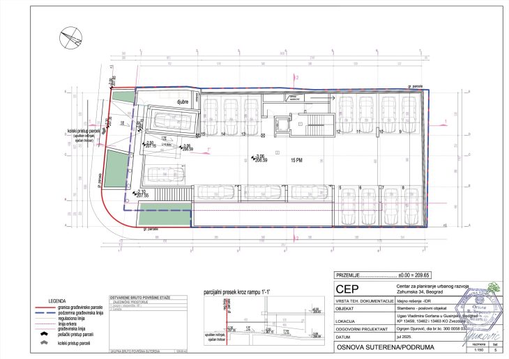 Osnova suterena/podruma
