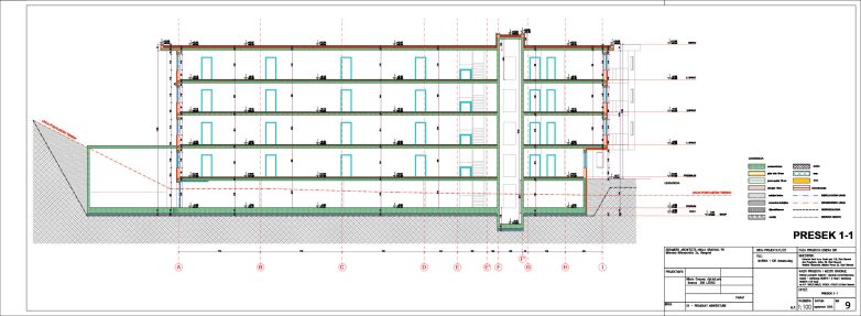 Marina 1 – presek 1-1