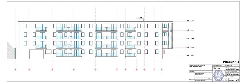 Marina 2 – presek 1-1