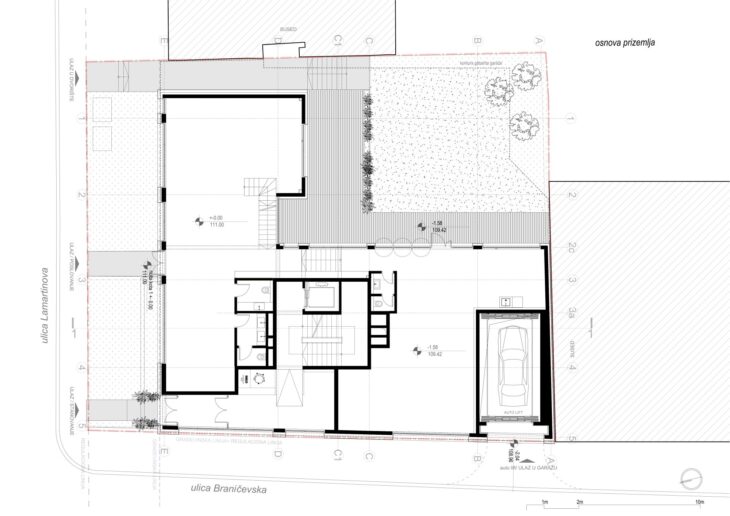 Mapa Architects – osnova prizemlja