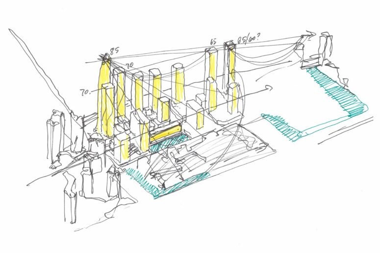 Originalni crtež Davida Pontarinija | Izvor: Hariri Pontarini Architects
