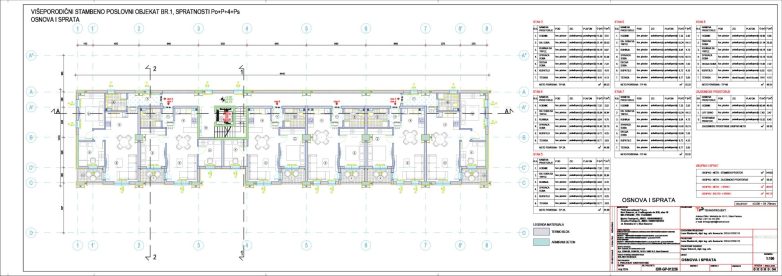 Objekat 1 – osnova prvog sprata